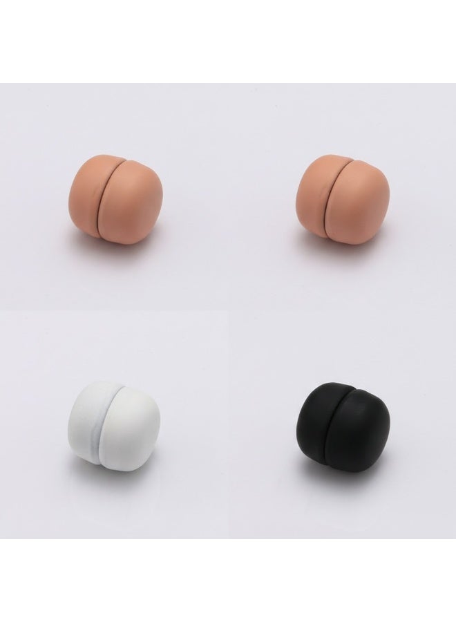 Strong Magnetic Hijab Pins, 4 Pack Powerful Hijab Magnets Multi-Use Pinless Hijab Magnetic Pins, Colorful Magnet Pins Scarf Magnetic Pin No-Snag Brooch Clasp for Clothes Dress Scarves (Matte) - Image 1